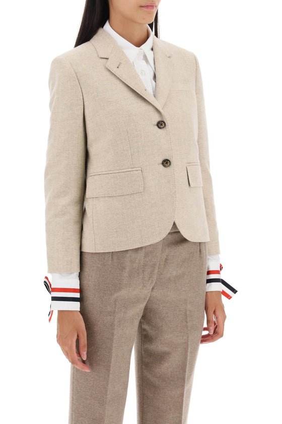 Thom browne short wool-flannel jacket
