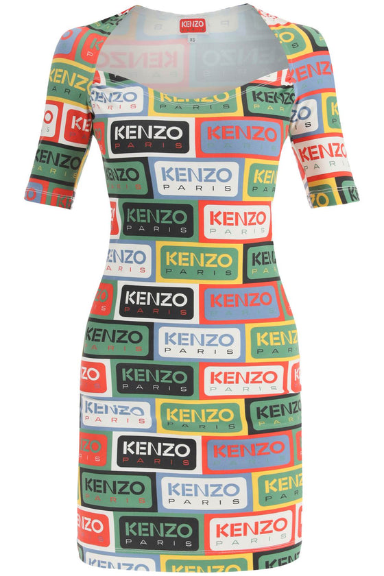 Kenzo 'kenzo labels' mini dress