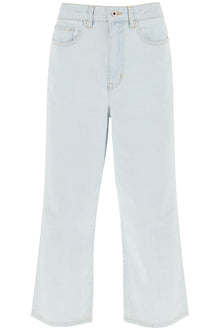  Kenzo 'sumire' cropped jeans with wide leg