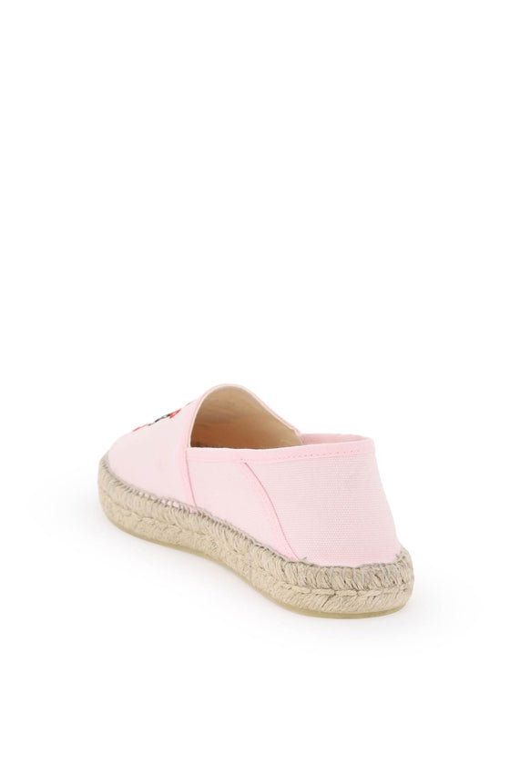 Kenzo canvas espadrilles with logo embroidery