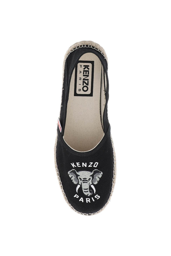 Kenzo canvas espadrilles with logo embroidery