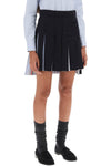 Thom browne 4-bar pleated mini skirt
