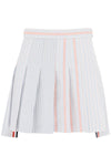Thom browne funmix striped oxford mini skirt