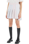 Thom browne funmix striped oxford mini skirt