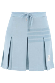  Thom browne knitted 4-bar pleated skirt