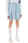 Thom browne knitted 4-bar pleated skirt