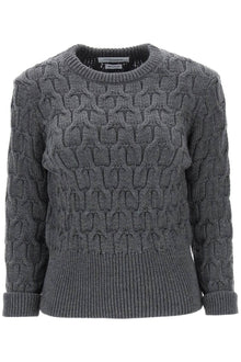  Thom browne sweater in wool cable knit