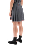 Thom browne knitted pleated mini skirt