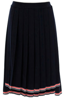  Thom browne knitted pleated midi skirt