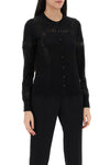 Dolce & gabbana lace-insert cardigan with eight