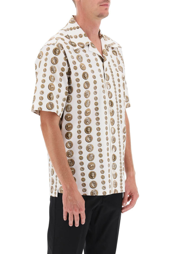 Dolce & gabbana coin print short sleeve shirt