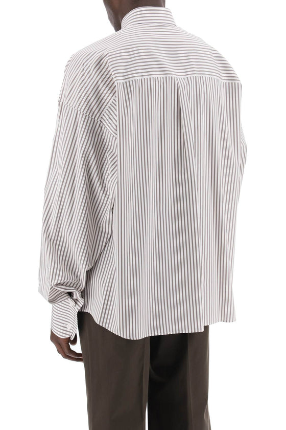 Dolce & gabbana "oversized striped poplin shirt