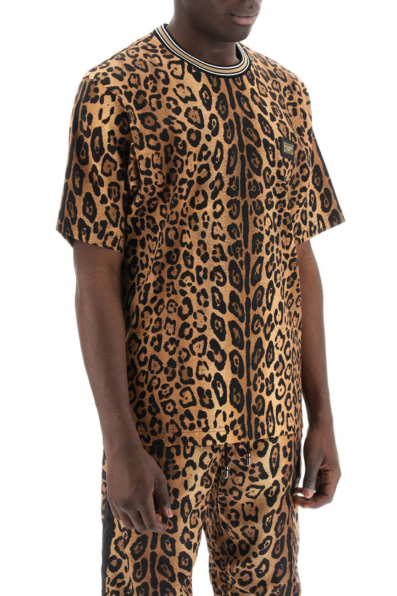 Dolce & gabbana leopard print t-shirt with