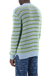 Marni sweater in striped cotton and mohair