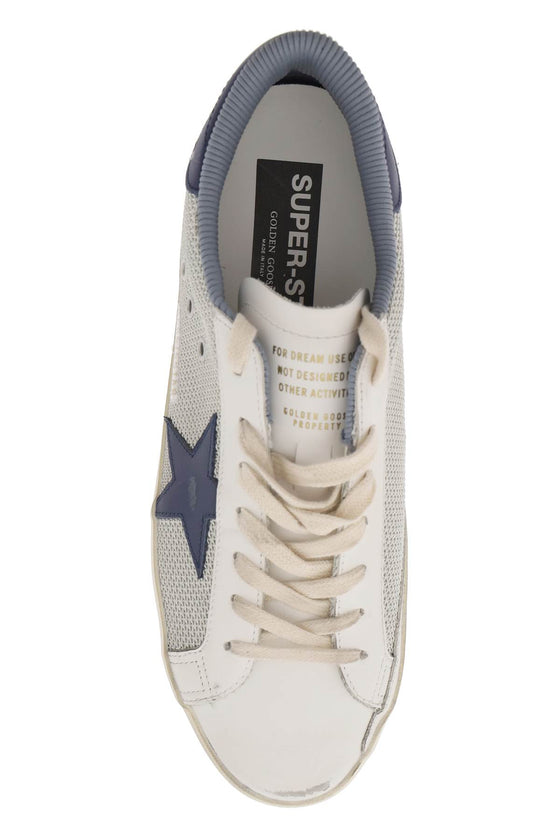 Golden goose "super-star sneakers in mesh and leather