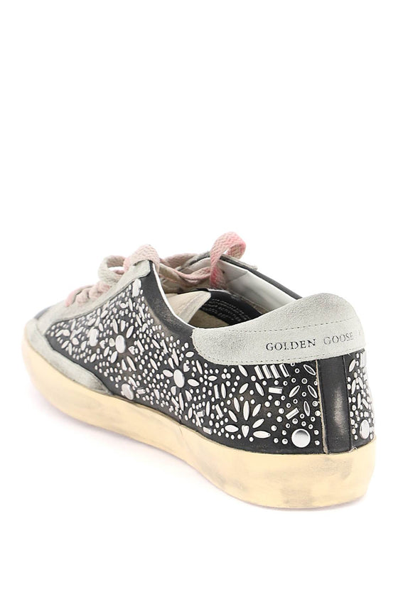 Golden goose super-star studded sneakers with
