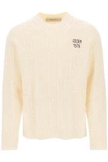  Golden goose sweater with hand-embroidered logo