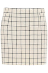 Marni check wool mini skirt
