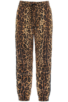  Dolce & gabbana leopard print nylon jogger pants for