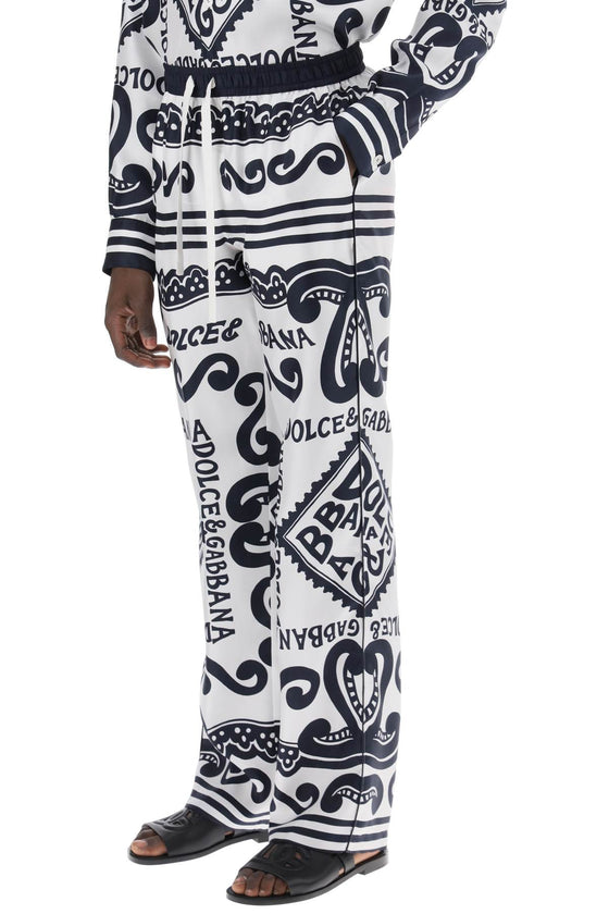 Dolce & gabbana pajama pants with marina print