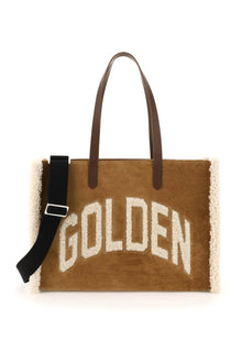  Golden goose california east-west bag with shearling detail