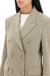 Golden goose diva double-breasted blazer with heraldic buttons