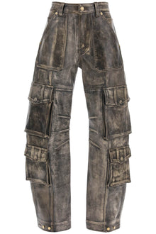  Golden goose irin cargo pants in vintage-effect nappa leather