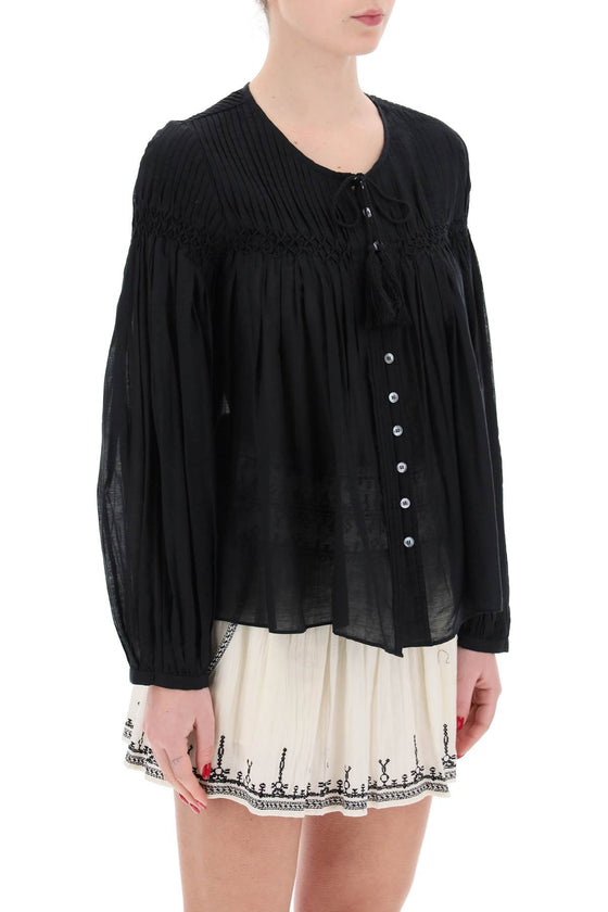 Isabel marant etoile "cotton abadi blouse for