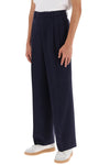 Ami paris loose fit pants with straight cut