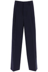 Ami paris loose fit pants with straight cut