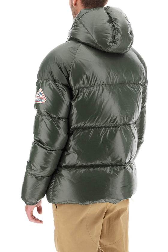Pyrenex 'sten' short hooded down jacket