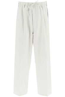  Y-3 lightweight twill pants with side stripes