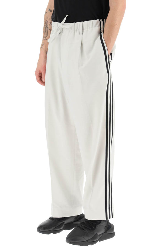 Y-3 lightweight twill pants with side stripes