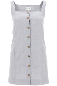  Loulou studio buttoned pinafore dress