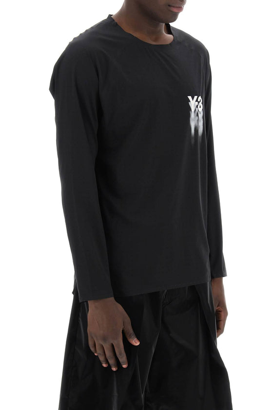 Y-3 long-sleeved technical jersey t-shirt for