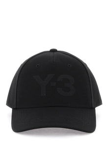  Y-3 cappello baseball con logo ricamato