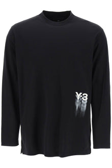  Y-3 long-sleeved t-shirt with logo print