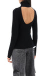 Ganni turtleneck sweater with back cut out