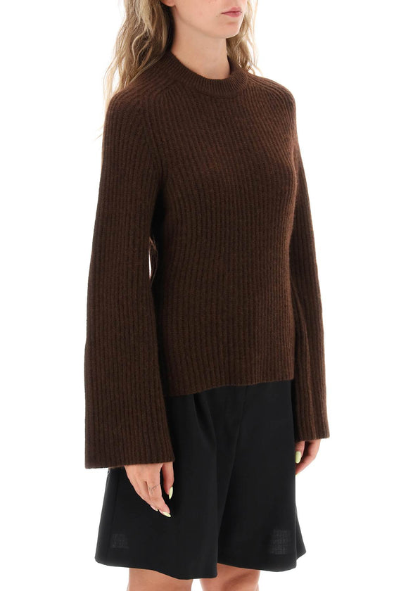 Loulou studio 'kota' cashmere sweater with bell sleeves