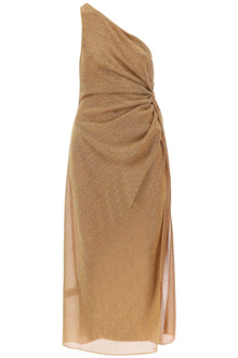  Oséree one-shoulder dress in lurex knit