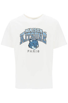  Maison kitsune t-shirt with campus fox print