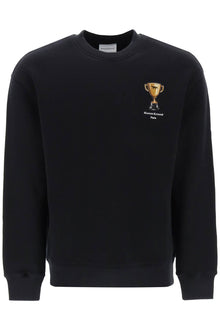  Maison kitsune crew-neck sweatshirt with trophy embroidery