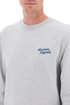 Maison kitsune crew-neck sweatshirt with logo lettering