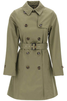  Barbour double-breasted trench coat for