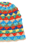 Alanui crochet 'over the rainbow' cloche