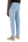 Brunello cucinelli leisure fit jeans with tapered cut