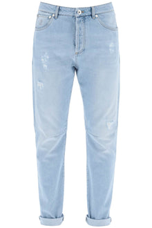  Brunello cucinelli leisure fit jeans with tapered cut
