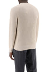 Brunello cucinelli "knitted cotton pullover with english ribbed