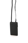 Thom browne pebble grain leather phone holder with strap