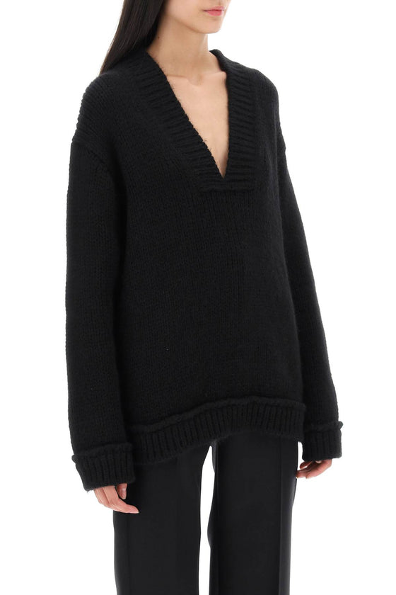 Tom ford v-neck sweater in alpaca wool